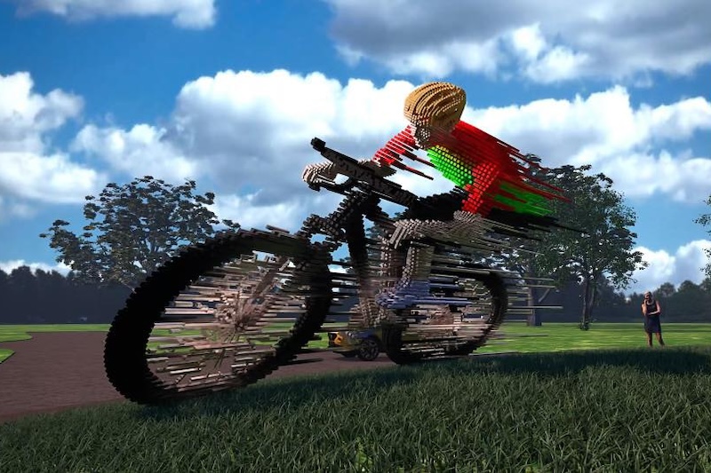 Tour de Hongrie 2024 - a kerékpáros szobra