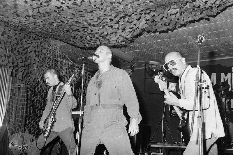 Zselencz László, Pataky Attila, Slamovits István az Edda Művek tagjai 1983-ban. Fotó: Fortepan / kanyó Béla