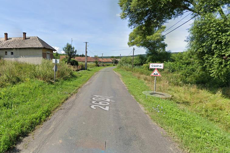 A Gadnára vezető út (Forrás: Google Maps)
