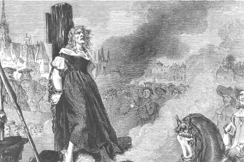 boszorkány - The burning of a witch in Vienna, Austria in 1538 by Ullstein Bild