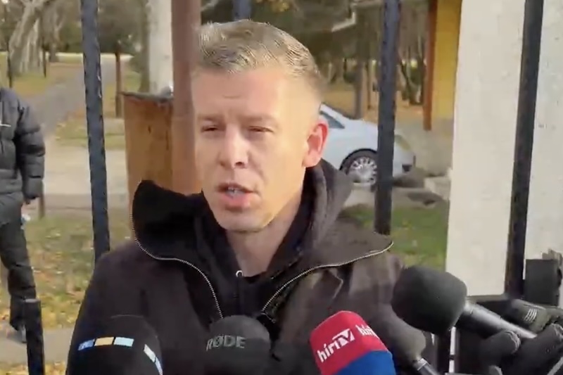Magyar Péter Bicskén