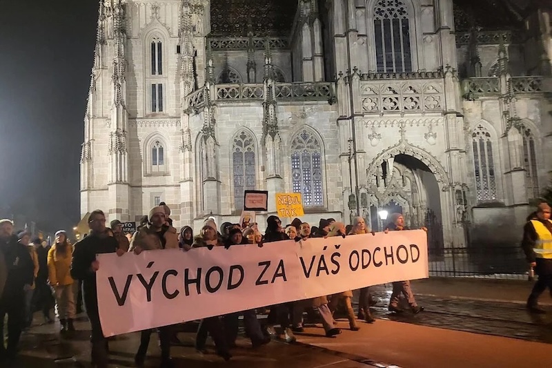 kassai tüntetők