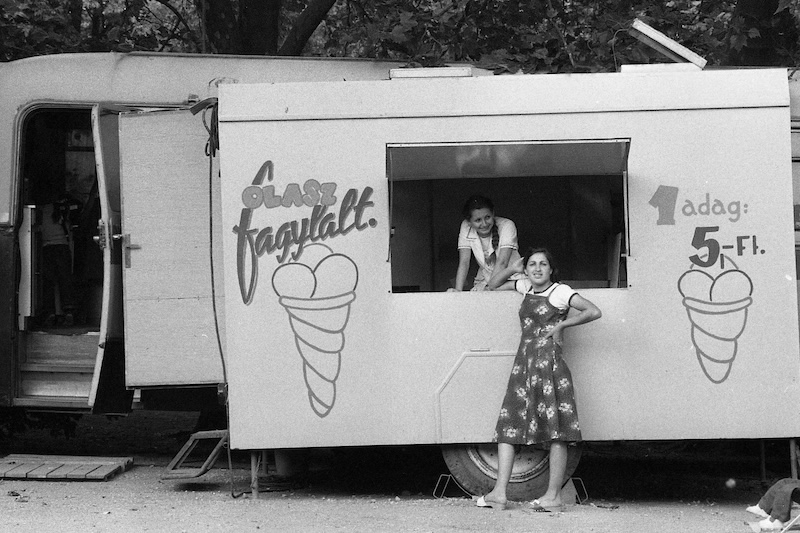 fagylaltos 1980-ban - Fotó: Fortepan/Urbán Tamás